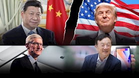 מלחמת הסחר בין ארה"ב לסין, צילום: פייסבוק, ויקיפדיה, מתוך אתר huawei, unsplash