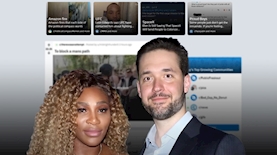 אלקסיס אוהניאן וסרינה ויליאמס, צילום: מתוך יוטיוב/Access, מסך אתר רדיט