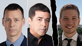 יאיר נתניהו, בן כספית, עמית סגל, צילום: פייסבוק/יאיר נתניהו, בן כספית, עמית סגל
