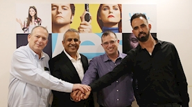 מימין לשמאל: אלי כהן, רן גוראון, יואב שמחי וצביקה אברמוביץ, צילום: אודליה פולגר