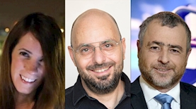 שמעון ריקלין, אלדד יניב, שני אשכנזי, צילום: מתוך עמודי הפייסבוק של שמעון ריקלין, אלדד יניב ושני אשכנזי