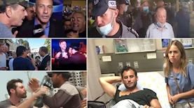 עיתונאים מותקפים, צילום: צילומי מסך מרשתות חברתיות