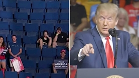 טראמפ בטולסה, צילום: צילום מסך: עמוד היוטיוב של דונלד טראמפ/DW News