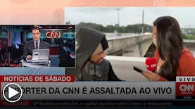 כתבת CNN שוד בשידור חי, צילום: מסך CNN