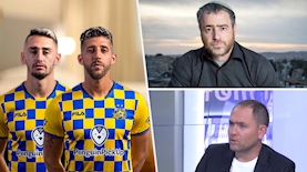 שמעון ריקלין, ג'וש בריינר, דור מיכה ועומר אצילי, צילום: פייסבוק/שמעון ריקלין, מסך ערוץ 20, מאתר מכבי תל אביב, pixabay