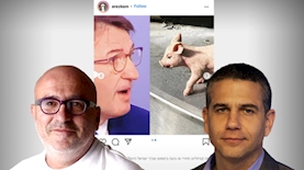 ינון מגל, ארז קומורובסקי, צילום: דרור עינב,מתוך טוויטר, מתוך אתר danon