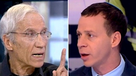 עמית סגל, יורם לס, צילום: מסך קשת 12, פייסבוק/יורם לס