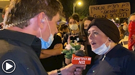 נוסבאום מראיין את המתחזה החרדית, צילום: ישי ירושלמי VIP