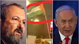 נתניהו, ברק והתמונה ששיתף, צילום: נתניהו/צילום מסך, ברק/ויקיפדיה/עדי כהן צדק