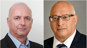 יוסי לוי מנכ"ל מור השקעות ואילן רביב מנכ"ל מיטב דש, צילום: יח"צ