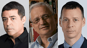 עמית סגל, נחום ברנע, בן כספית, צילום: ויקיפדיה, פייסבוק/בן כספית