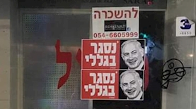 שלטי מחאה על סגירת העסקים, צילום: הדגלים השחורים