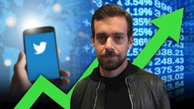 מניית טוויטר מזנקת, צילום: pixabay, פייסבוק/ג'ק דורסי