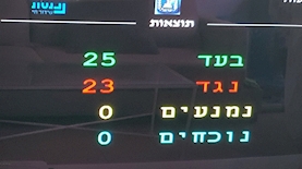 ניצחון לאופוזיציה בהצבעה, צילום: טוויטר, אלי אבידר