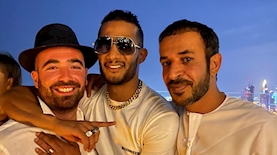 עומר אדם ומוחמד רמדאן, צילום: טוויטר רשמי בערבית מדינת ישראל