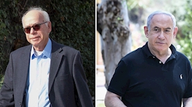 בנימין נתניהו ועמוס רגב, צילום: David Cohen, Roy Alima :Flash90