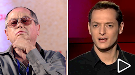 יואב רבינוביץ ואמנון אברמוביץ, צילום: Tomer Neuberg/Flash90, מסך: כאן 11