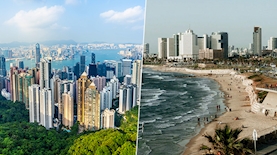תל אביב, הונג קונג, צילום: freepik, unsplash