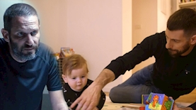 חיים אתגר, גורי אלפי, צילום: קשת 12, מסך רשת 13