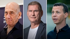 עמית סגל חיים רמון אולמרט, צילום: פלאש 90