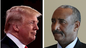 נשיא סודן אל בורהאן וטראמפ, צילום: רישיון חופשי ויקיפדיה