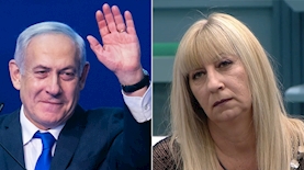 רונית לוי, בנימין נתניהו, צילום: מסך רשת 13, פלאש 90/ אוליבר פיטוסי