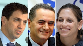 קרן טרנר, ישראל כ"ץ, שאול מרידור, צילום: פלאש 90, פייסבוק/ישראל כץ, שאול מרידור