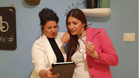 שרון בכר ואיטל בציר אלשיך, צילום: יחצ