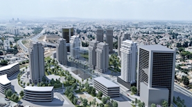 הפרויקט של דונה דום בשכונת נאות פרס ברמלה, צילום: הדמיה  a-studio