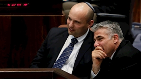 לפיד ובנט, צילום: מרים אלסטר פלאש 90