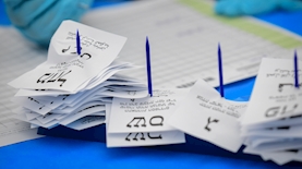 פתקי הצבעה, צילום: פלאש90