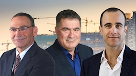 צחי סופרין (מימין), ראול סרוגו, טל אלדורטי, צילום: אסף פינצ'וק, כפיר סיון, האתר של אלדורטי ניהול וייזום