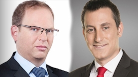 אביעד גליקמן וברק רביד, צילום: טוויטר וחדשות 13