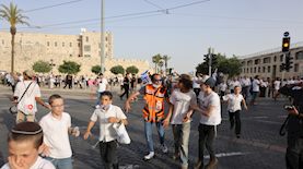רקטה ירושלים, צילום: פלאש 90