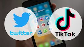 טיקטוק וטוויטר, צילום: pexels edit ice