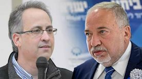 אביגדור ליברמן וגיא רולניק, צילום: Olivier Fitoussi/Flash90 ויחצ
