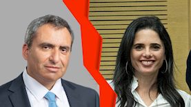 איילת שקד וזאב אלקין, צילום: יונתן סינדל פלאש 90,פייסבוק: זאב אלקין