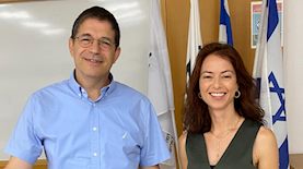 מנכ"לית "רמות" קרן פרימור-כהן וסמנכ"ל אלביט ד"ר אלון סטופל, צילום: טל גסר