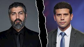 מוחמד מג'אדלה, צבי יחזקאלי, צילום: פייסבוק/ מוחמד מג'אדלה, חדשות 13