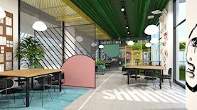 חלל משותף בפרויקט מגורים בדימונה, צילום: קבוצת ברזילי וגלעד מור