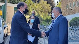 אביגדור ליברמן ודיוויד מפלס, צילום: משרד האוצר