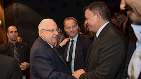 אבי גבאי ורובי ריבלין, צילום: יונתן זינדל, פלאש 90