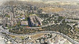 שכוניברסטה מתחמי הר הצופים. הדמיה: אדריכלית נעמה מליס