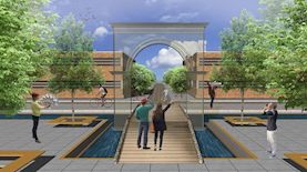 מכללה בעיר העתיקה באר שבע. הדמיה: עיריית באר שבע