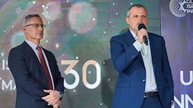 ועידת החדשנות אוקראינה-ישראל : עו"ד יגאל יופה (מימין) ושגריר ישראל  באוקראינה, מיכאל ברודסקי, צילום: מתוך עמוד הפייסבוק  של הוועידה