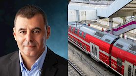 רכבת ישראל ורפי סער, ראש עיריית כפר סבא, צילום: אבשלום ששוני, פלאש 90 ודוברות עיריית כפר סבא