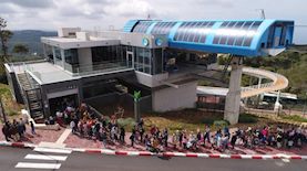 הרכבל החדש בחיפה, צילום: משרד התחבורה