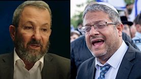 איתמר בן גביר ואהוד ברק, צילום: פלאש 90\קשת 12