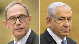 בנימין נתניהו, נחמן שי, צילום: פלאש 90/ אוליבייה פיטוסי, טוויטר/ נחמן שי