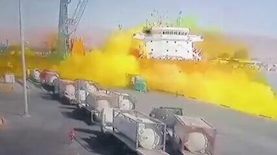 הדליפה בנמל עקבה, צילום: טוויטר